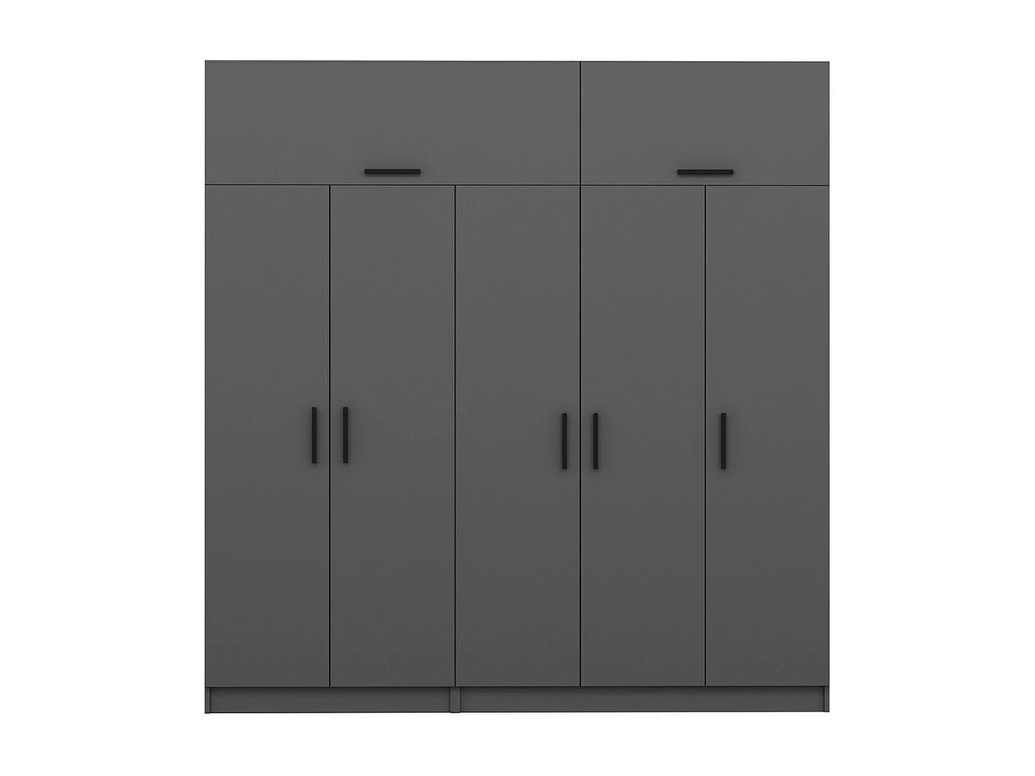 Armario Kale-5265 antracita 225x255x52 cm