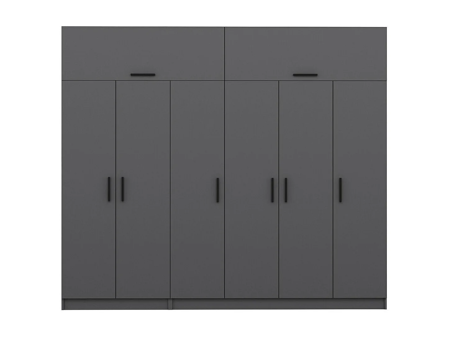 Armario Kale-5266 antracita 270x255x52 cm