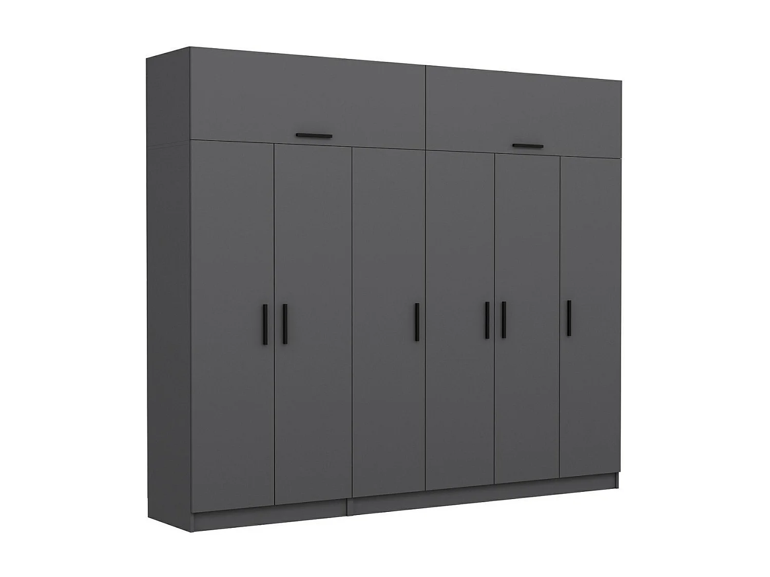 Armario Kale-5266 antracita 270x255x52 cm