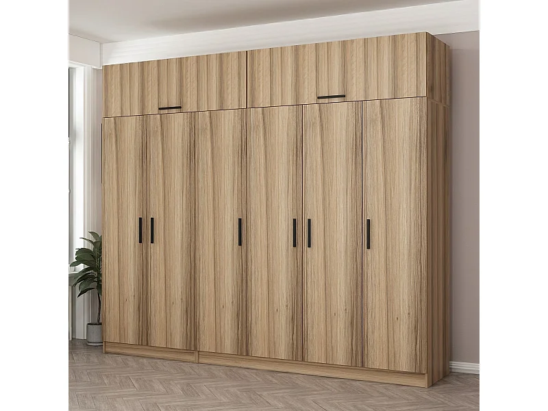 Armario Kale-7710 dore 270x255x52 cm