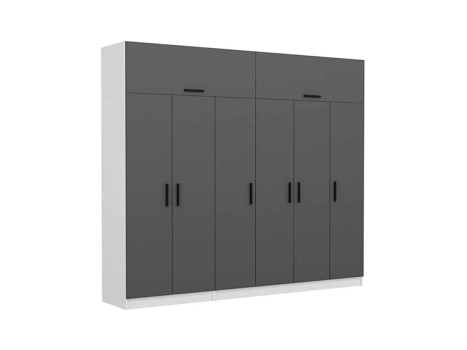 Armario Kale-5239 antracita 270x255x52 cm