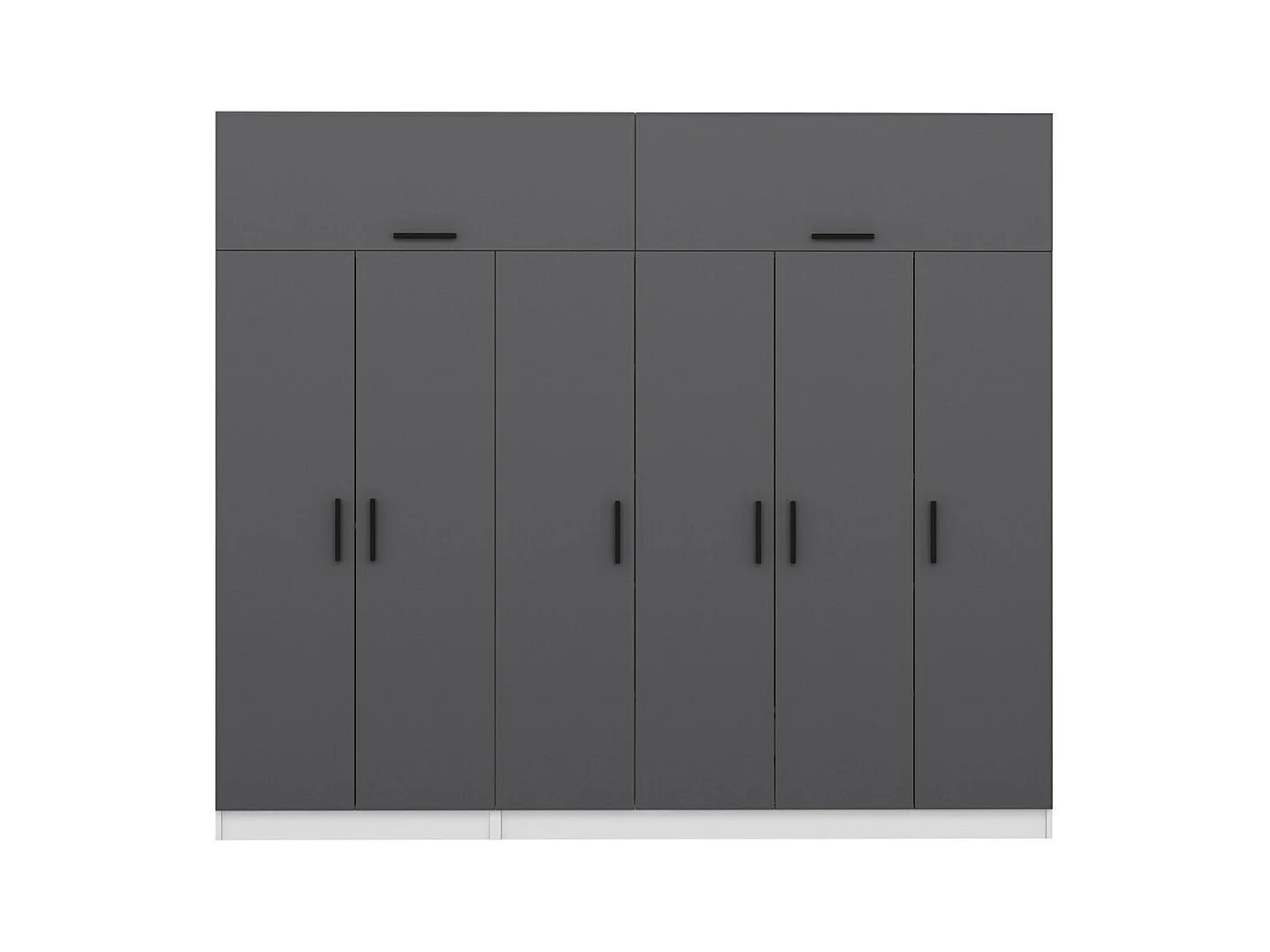 Armario Kale-5239 antracita 270x255x52 cm