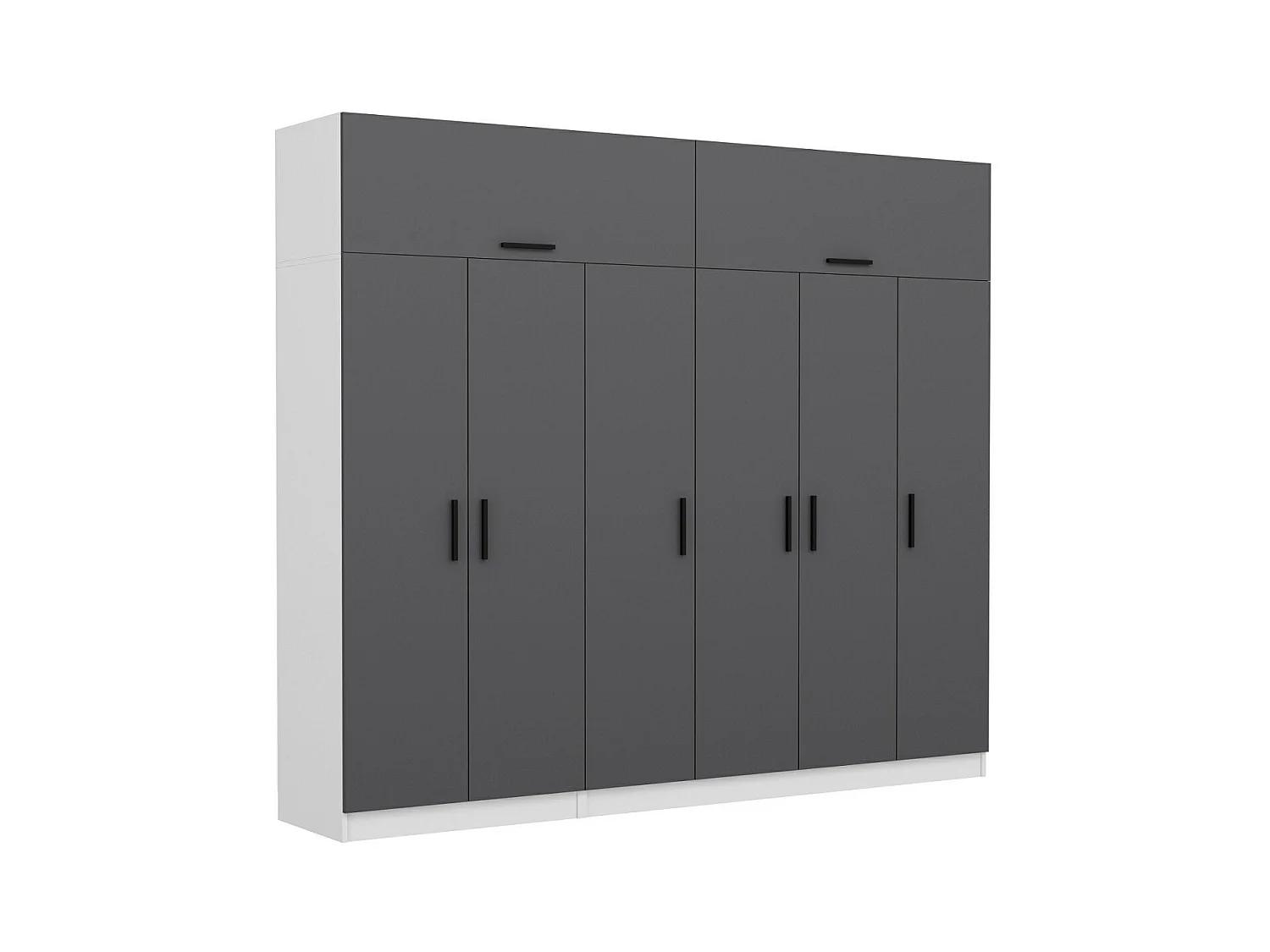 Armario Kale-5239 antracita 270x255x52 cm