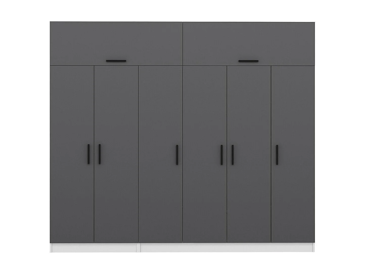 Armario Kale-5239 antracita 270x255x52 cm