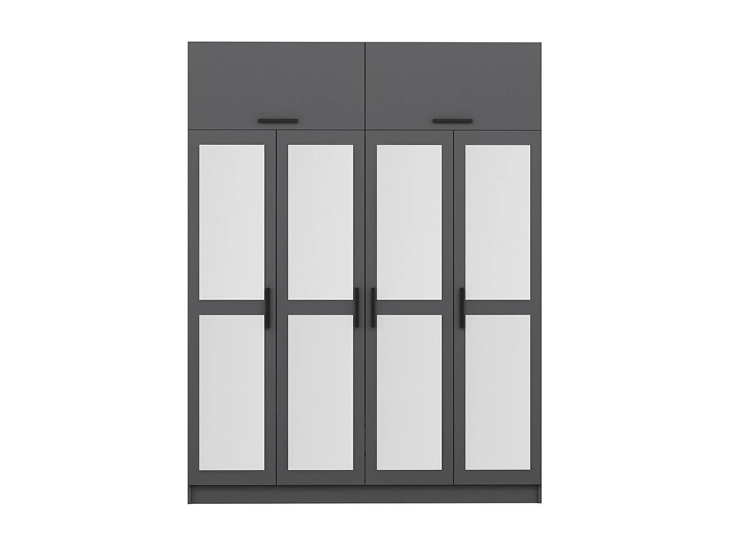 Armario Kale-5184 antracita 180x235x52 cm