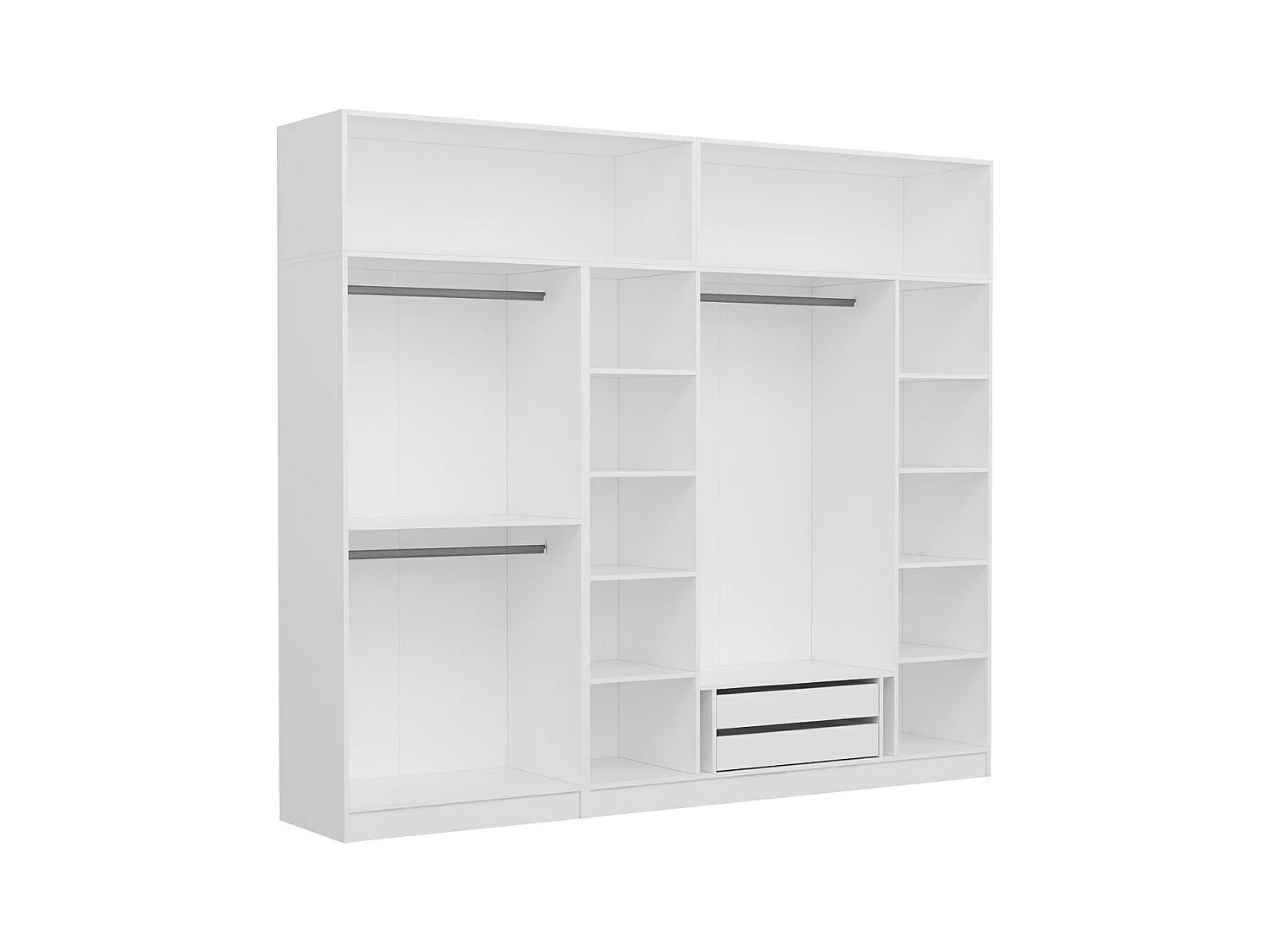 Armario Kale-3931 blanco 270x255x52 cm