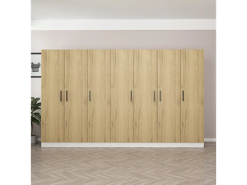 Armario Kale-2706 color nogal 315x190x52 cm