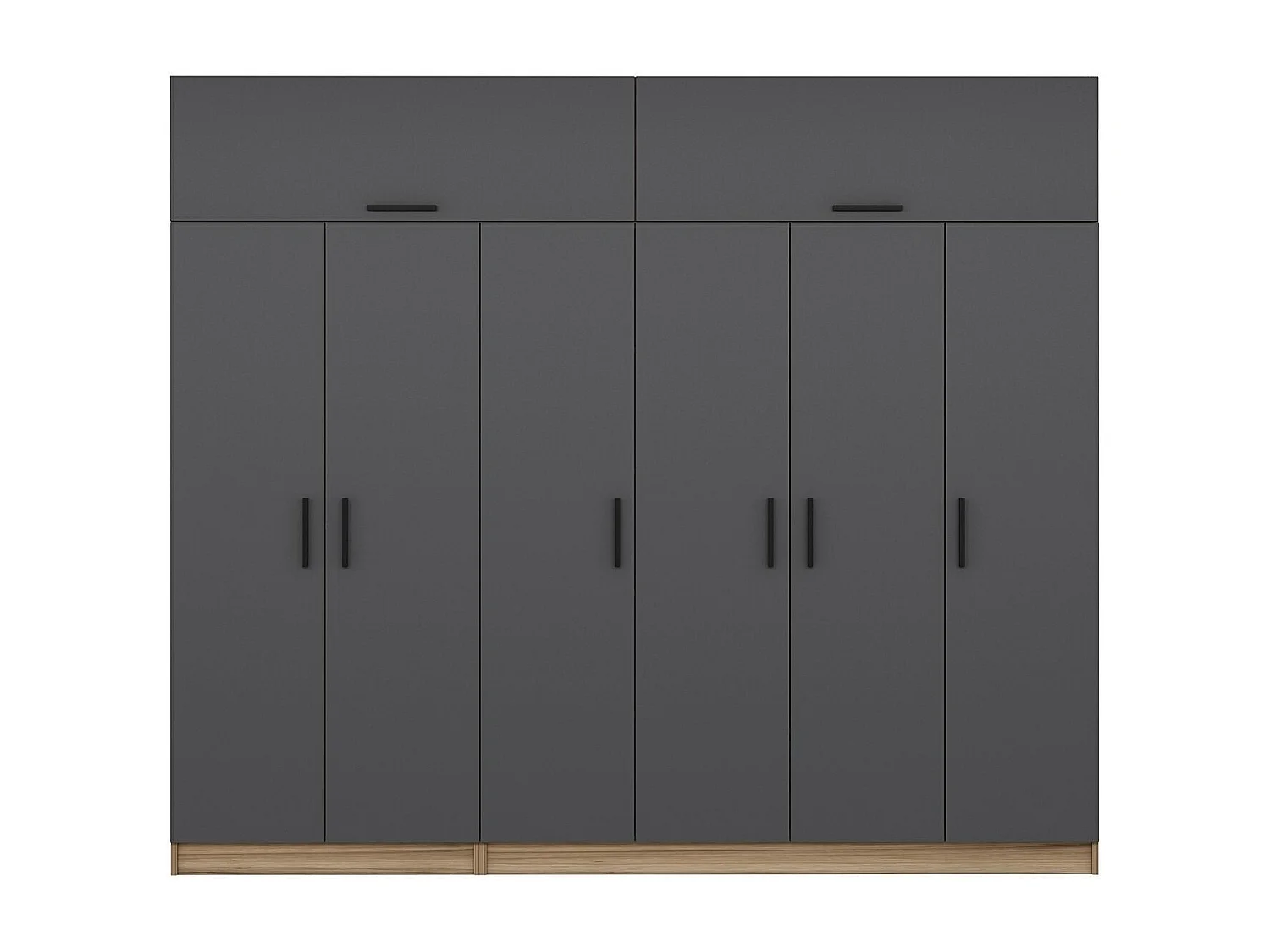 Armario Kale-7720 antracita 270x255x52 cm