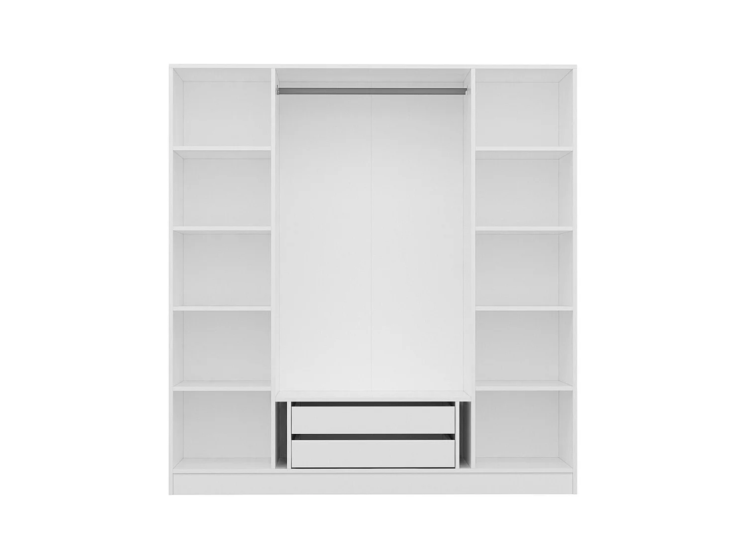 Armario Kale-4781 blanco 180x210x52 cm