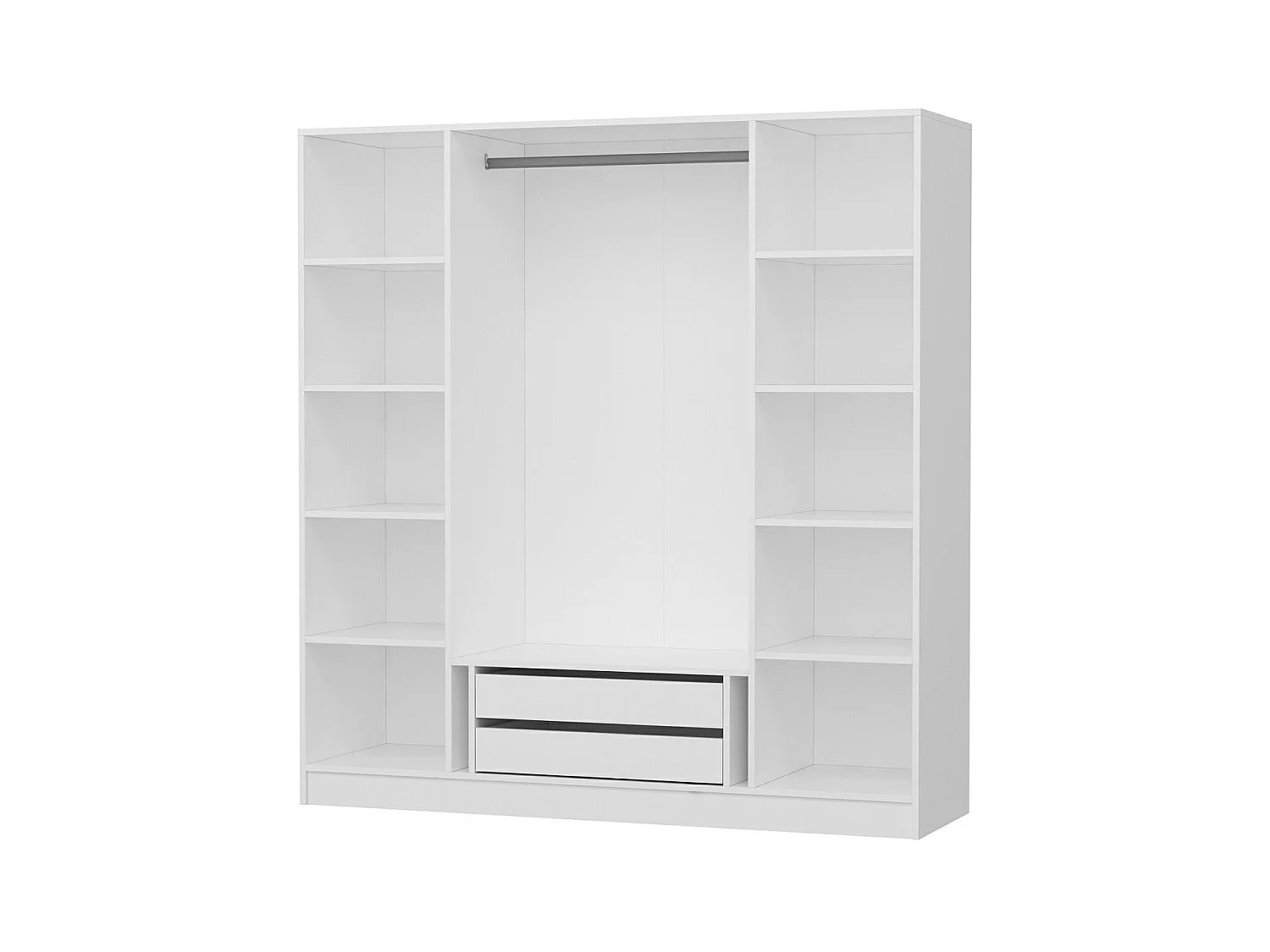 Armario Kale-4781 blanco 180x210x52 cm