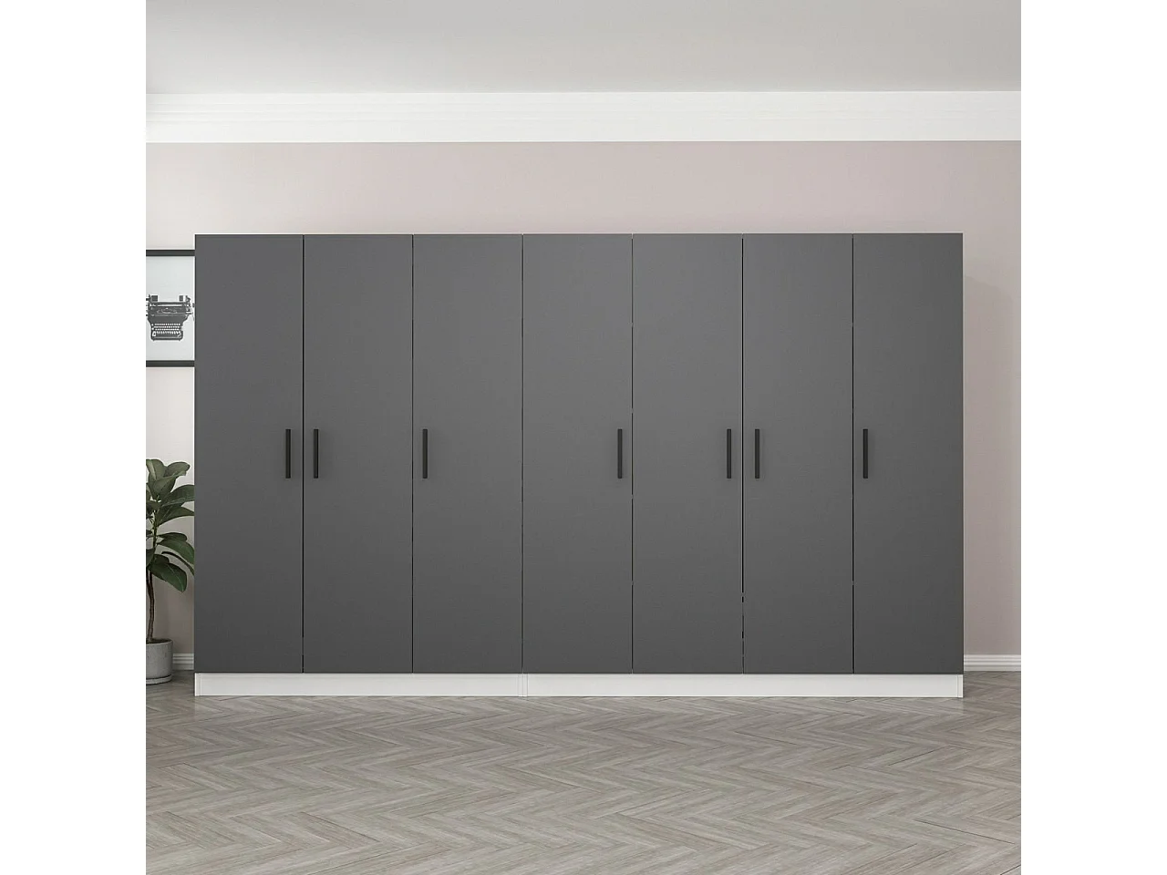 Armario Kale-5056 antracita 315x210x52 cm