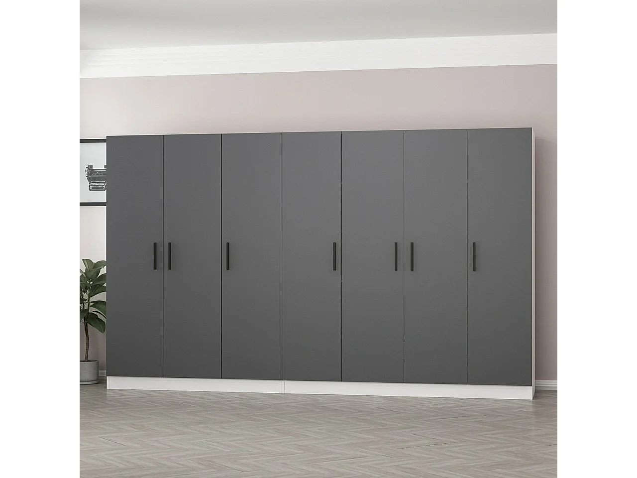 Armario Kale-5056 antracita 315x210x52 cm