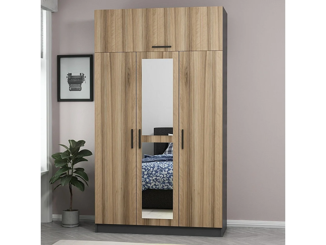 Armario Minar 235 dore 135x235x52 cm