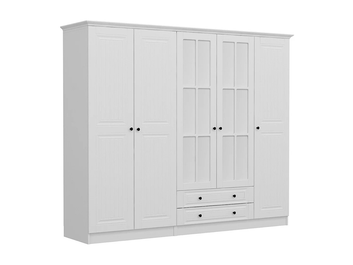 Armario Kale-4018 blanco 225x190x52 cm