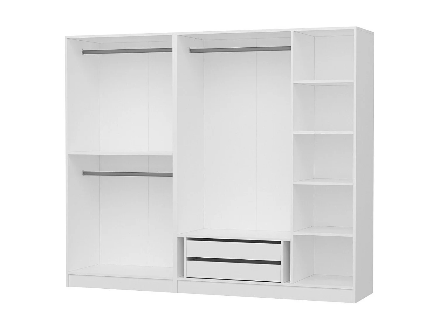 Armario Kale-4018 blanco 225x190x52 cm