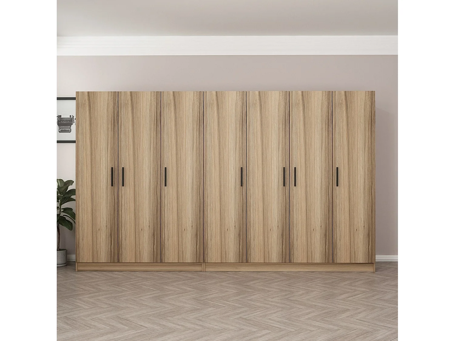 Armario Kale-7503 dore 315x190x52 cm