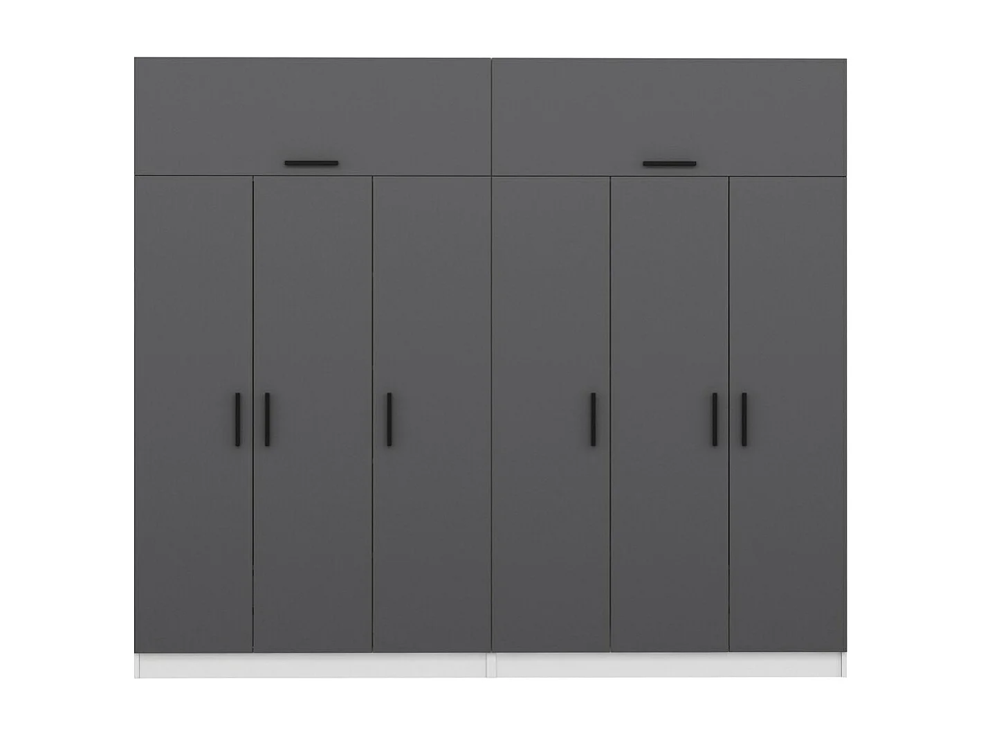 Armario Kale-5149 antracita 270x235x52 cm