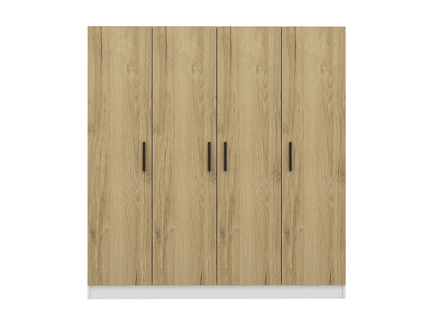 Armario Kale-2701 blanco color nogal 180x190x52 cm