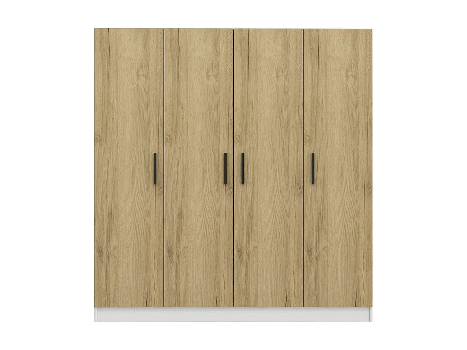 Armario Kale-2701 blanco color nogal 180x190x52 cm