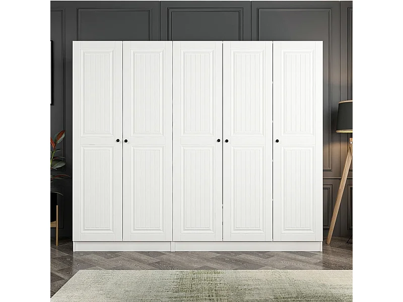 Armario Kale-4773 blanco 225x210x52 cm