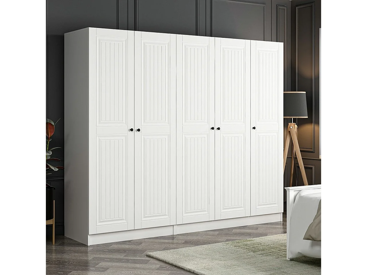 Armario Kale-4773 blanco 225x210x52 cm