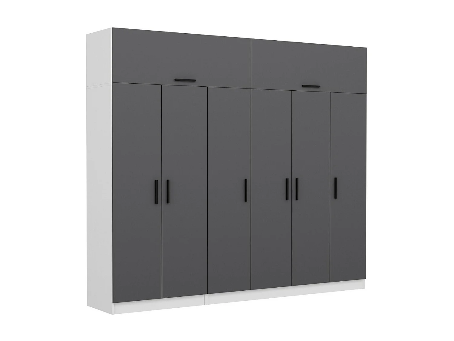 Armario Kale-5148 antracita 270x235x52 cm