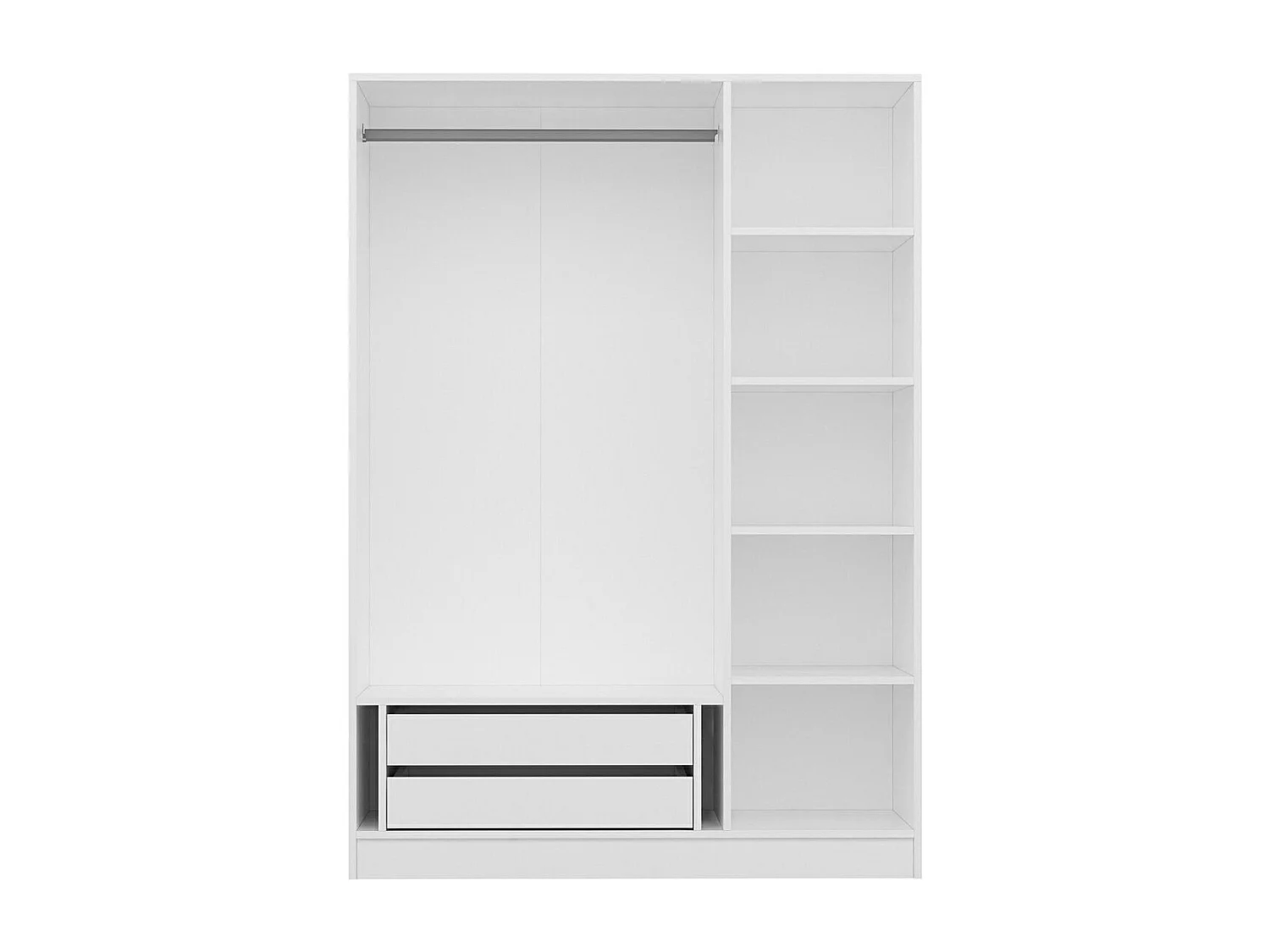 Armario Kale-2257 blanco 135x190x52 cm