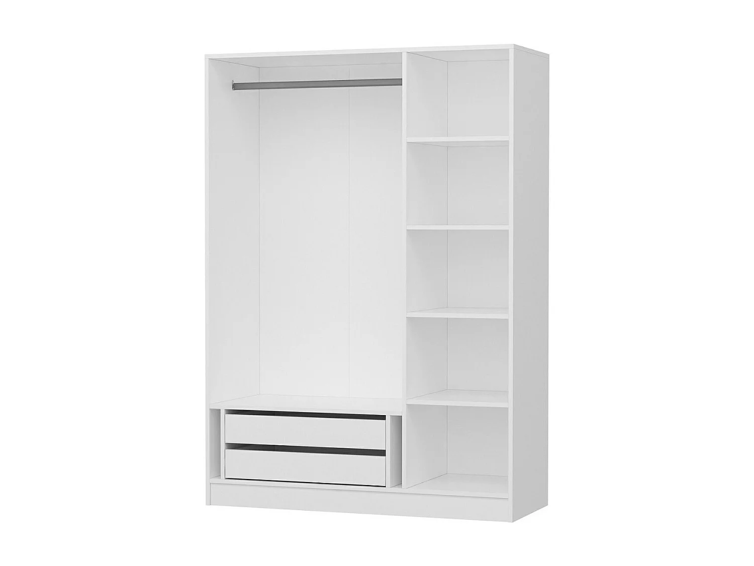 Armario Kale-2257 blanco 135x190x52 cm