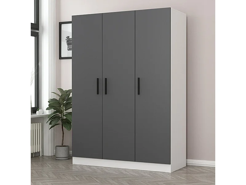 Armario Kale-2269 antracita 135x190x52 cm