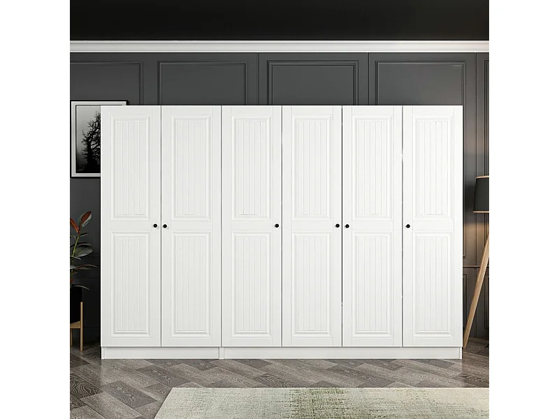 Armario Kale-4010 blanco 270x190x52 cm