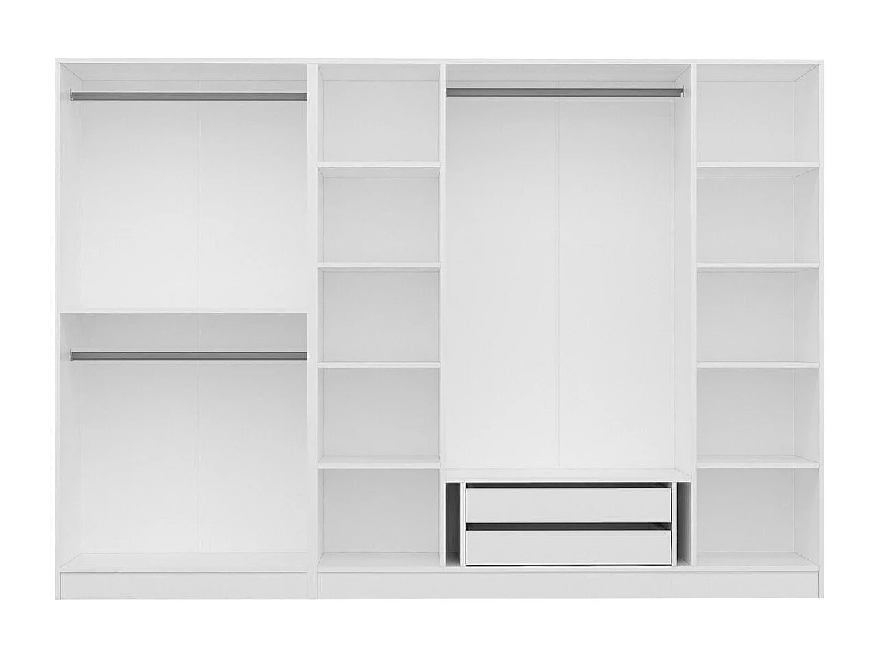 Armario Kale-4010 blanco 270x190x52 cm