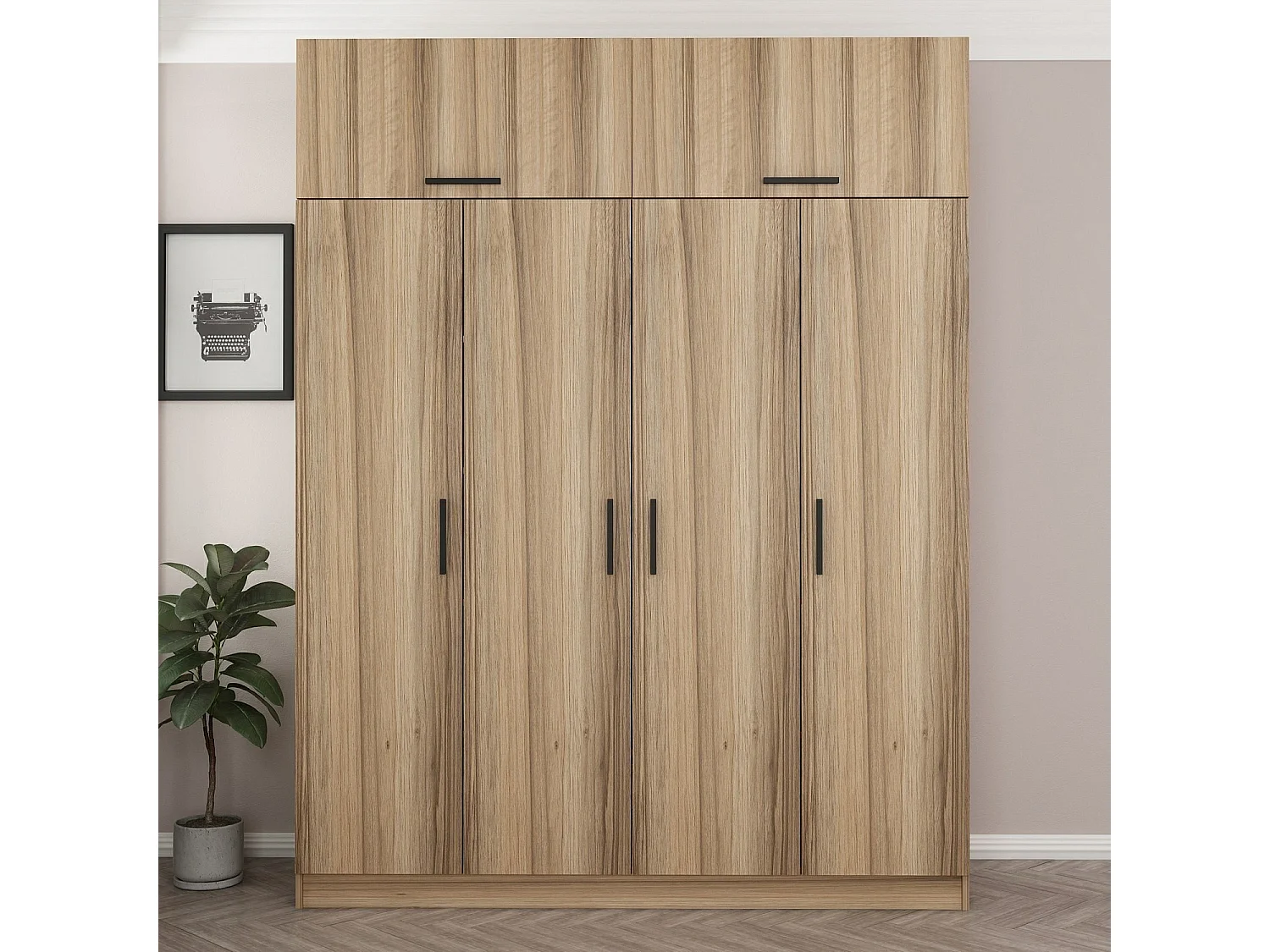 Armario Kale-7708 dore 180x255x52 cm