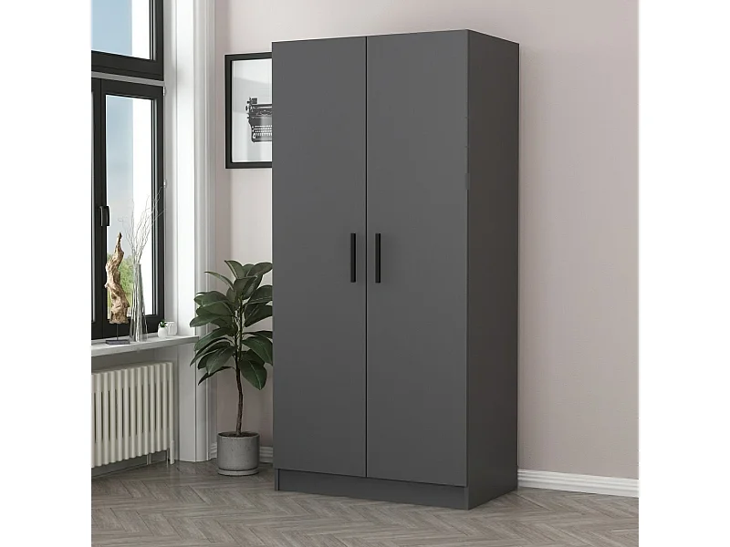 Armario Kale-210 antracita 90x210x52 cm