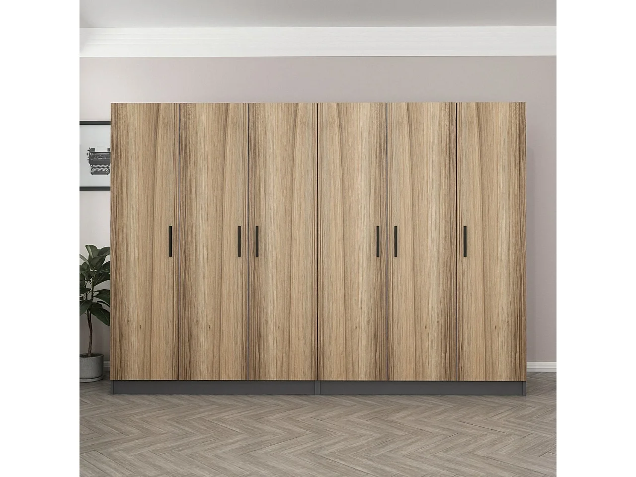 Armario Kale-5108 dore 270x210x52 cm