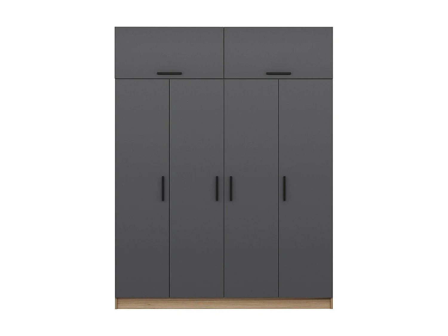 Armario Kale-7528 antracita 180x235x52 cm