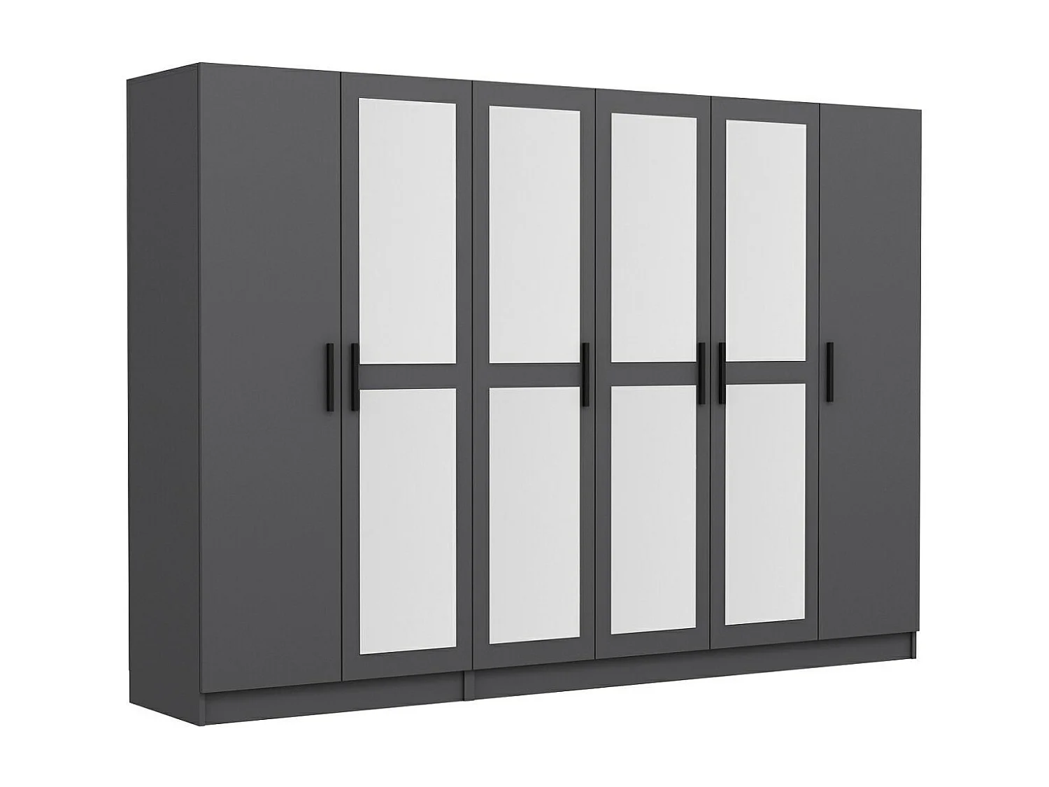 Armario Kale-4988 antracita 225x190x52 cm