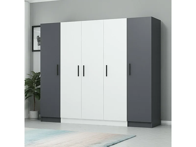 Armario Kale-3079 blanco 225x190x52 cm