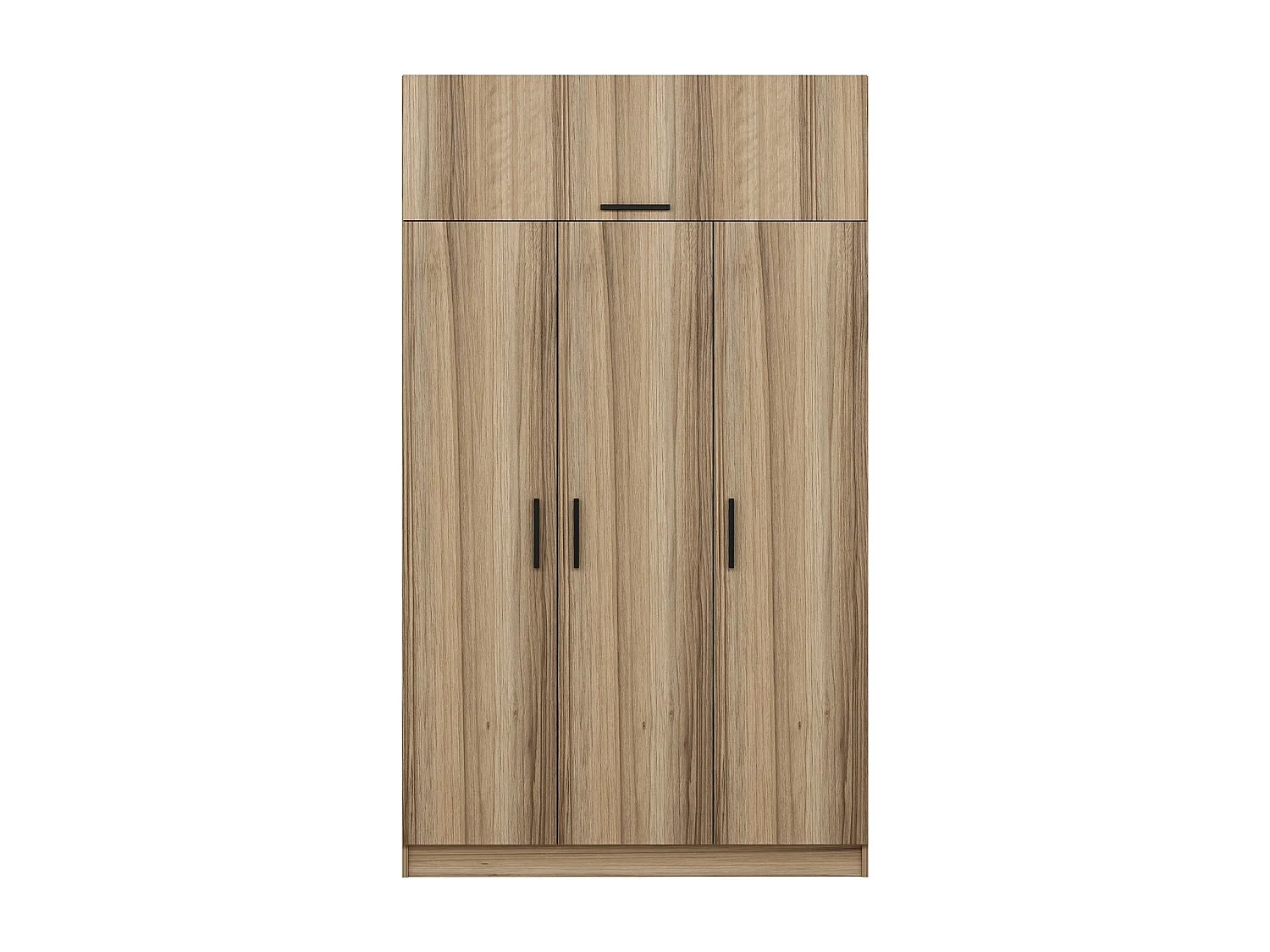 Guardaroba Kailua 1606, Luminoso legno, 255x135x52cm, Porte guardaroba: Con cerniere