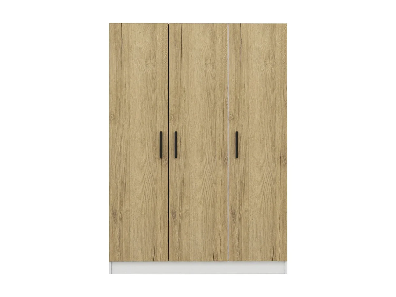 Guardaroba Kailua 876, Noce, 210x135x52cm, Porte guardaroba: Con cerniere