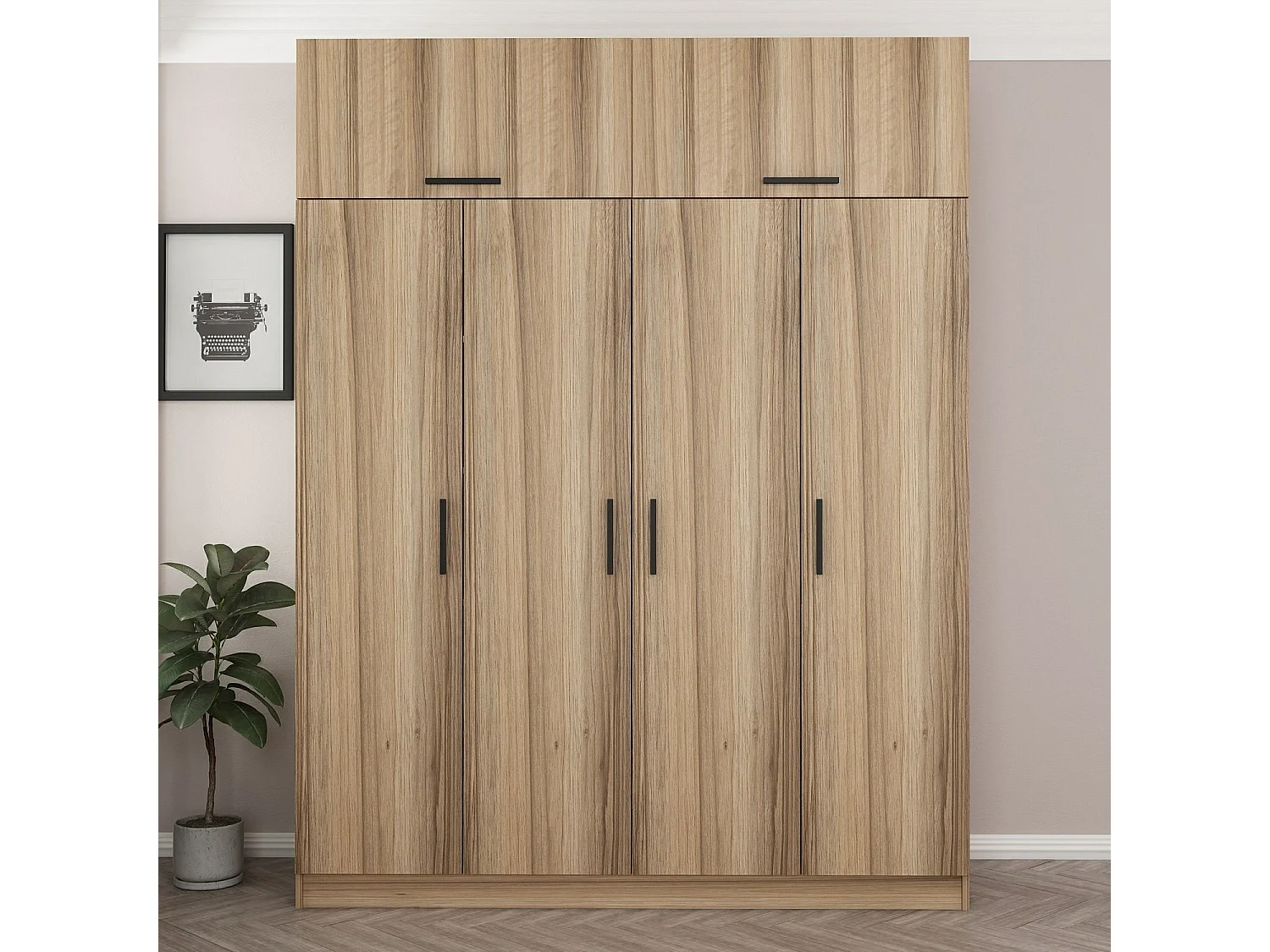 Armario Kale-7518 dore 180x235x52 cm