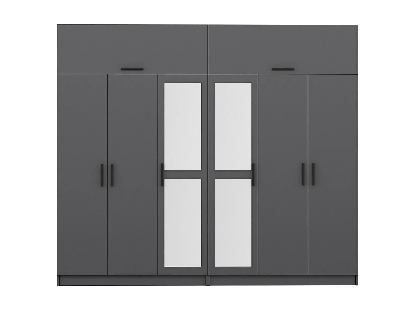Armario Kale-5189 antracita 270x235x52 cm