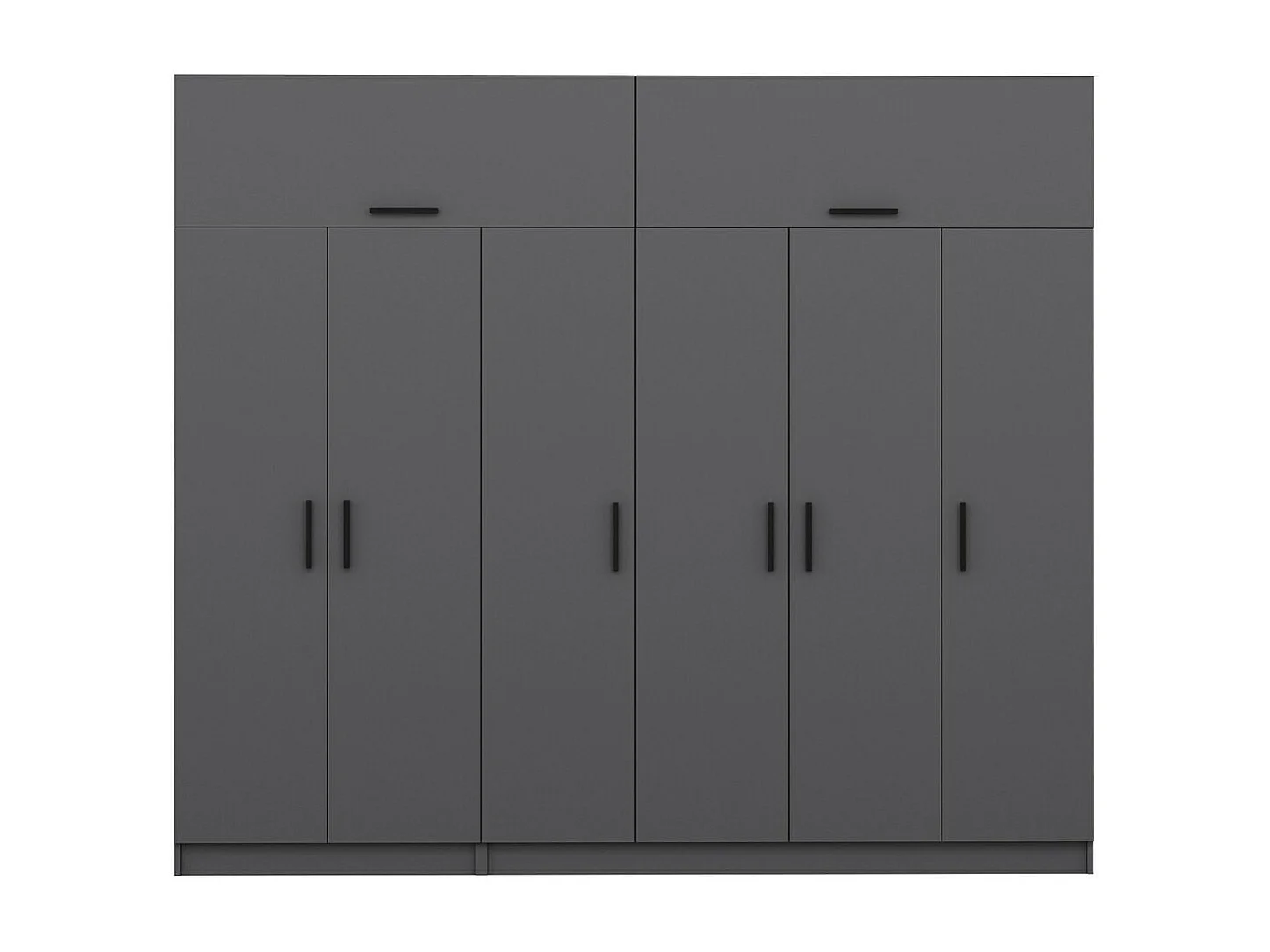 Armario Kale-5175 antracita 270x235x52 cm