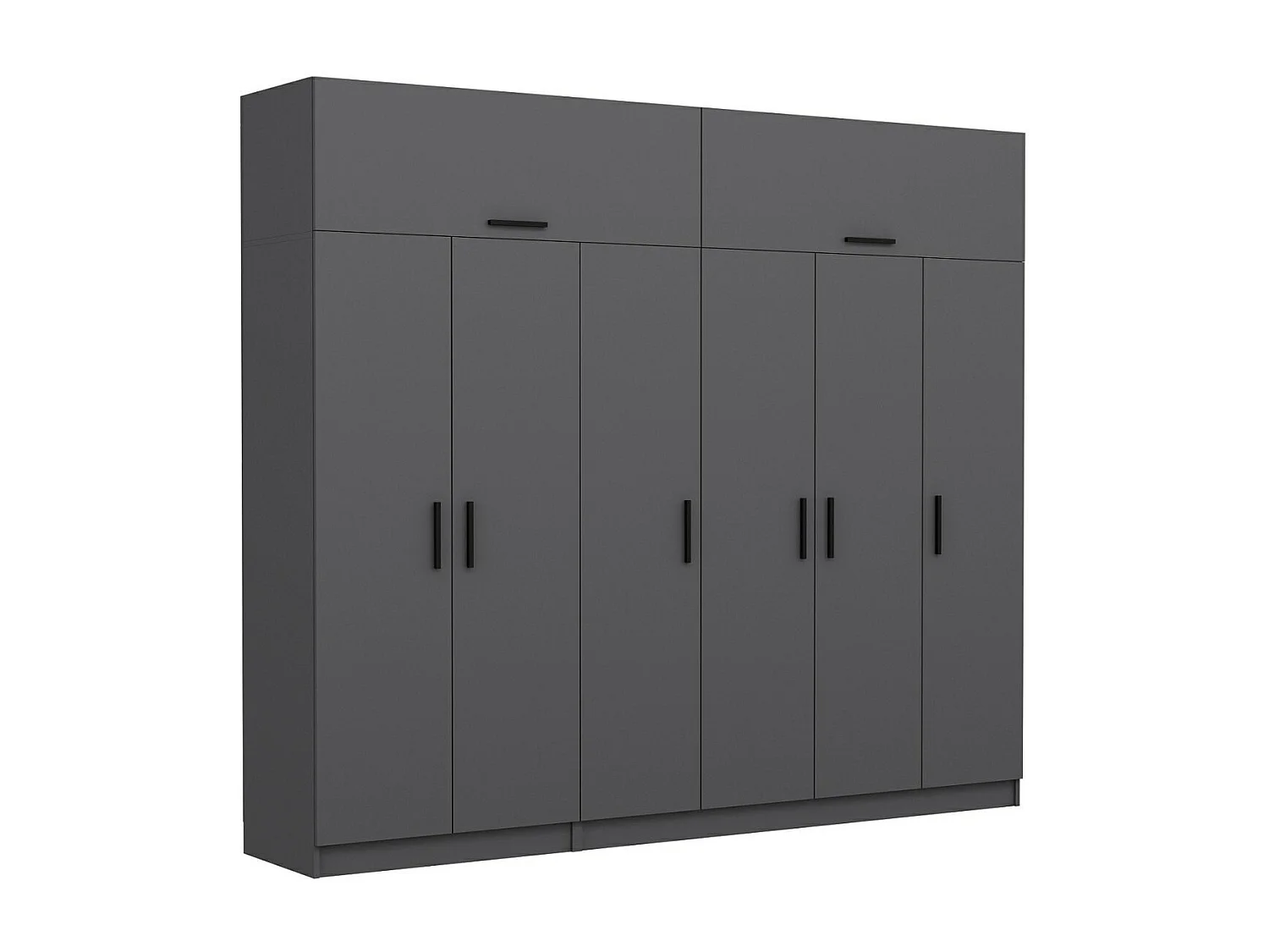 Armario Kale-5175 antracita 270x235x52 cm