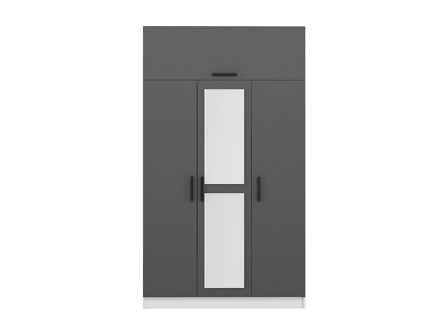 Armario Minar 3-255 antracita blanco 135x255x52 cm