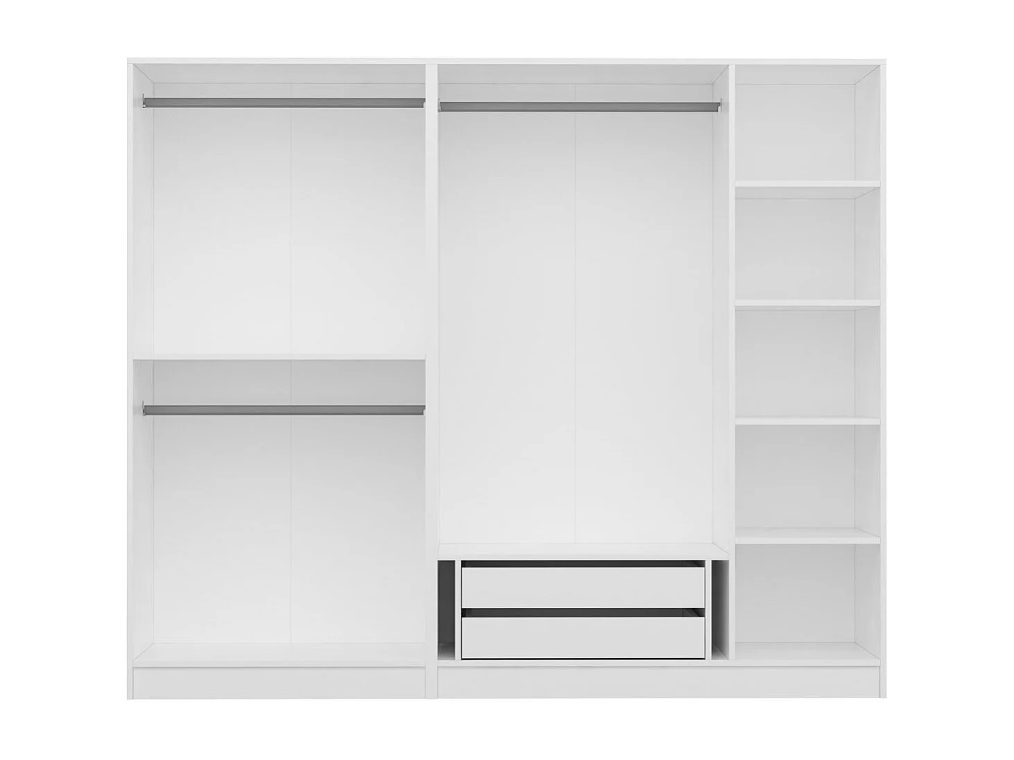 Armario Kale-3805 blanco 225x210x52 cm