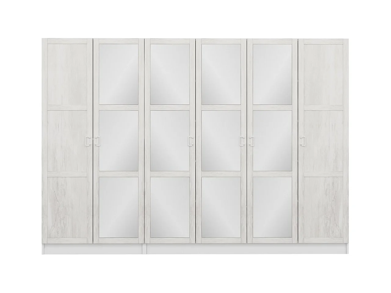 Armario Kale Country-3845 blanco 225x210x52 cm