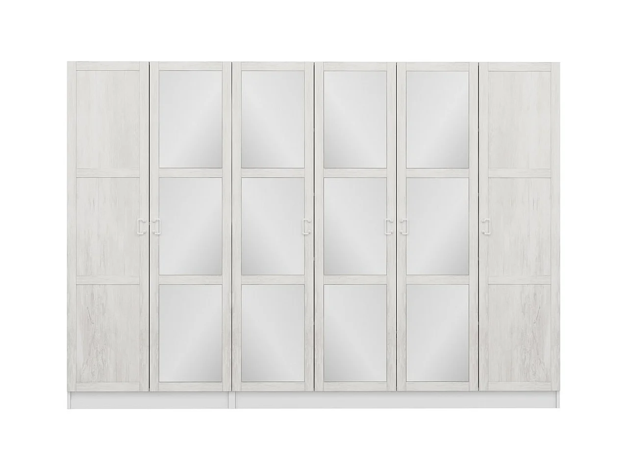 Armario Kale Country-3845 blanco 225x210x52 cm