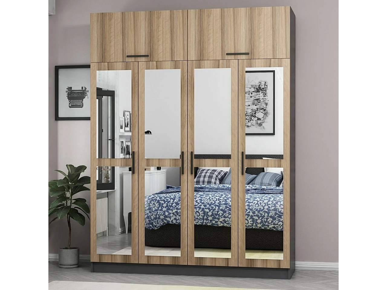 Armario Kale-5302 dore 180x255x52 cm