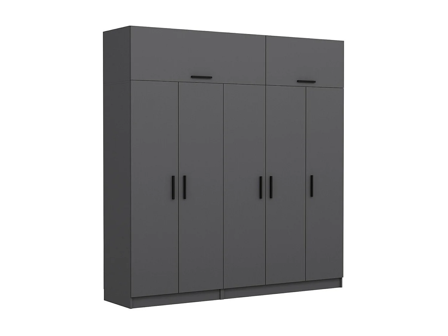 Armario Kale-5174 antracita 225x235x52 cm
