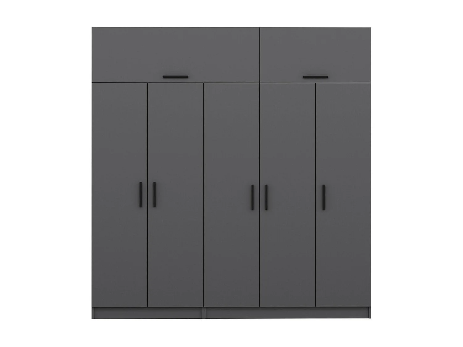 Armario Kale-5174 antracita 225x235x52 cm